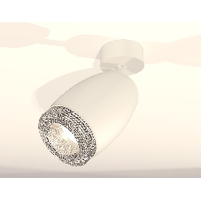 Комплект поворотного светильника Ambrella light XM1122002 SWH/CL белый песок/прозрачный MR16 GU5.3 (A2202, C1122, N7191)