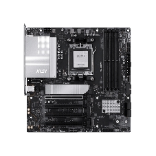 Материнская плата MSI PRO B850M-P, AM5, AMD B850, 4xDDR5, 4xSATA, 3xM.2, 1xPCIe 5.0 x16, 3xPCIe 3.0 x16, 1xHDMI, 1xDP, 1x5Gb LAN, 1xUSB-C 10Gbps, 1xUSB-A 10Gbps, 2xUSB-A 5Gbps, 4xUSB-A 2.0, 3x3.5 мм, 7.1, чёрный, mATX