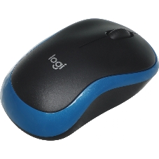 Мышь беспроводная Logitech M185 синий, 1000 dpi, радиоканал, USB, кнопки - 3