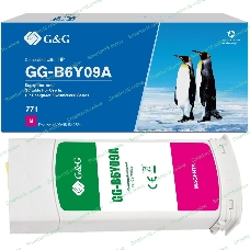 Картридж струйный G&G GG-B6Y09A 771C пурпурный (775 мл) для HP DesignJet Z6200