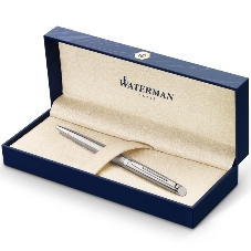 Ручка шариковая Waterman Hemisphere (CWS0920470) Steel CT M, синие чернила, подарочная коробка