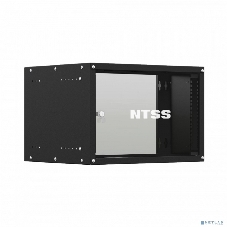 Шкаф коммутационный NTSS Lime (NTSS-WL6U5535GS-BL) настенный 6U 550x350 мм пер. дв. стекл несъемн. бок. пан. 30 кг черный 270 мм 8.4 кг 110 град. 370 мм IP20 сталь