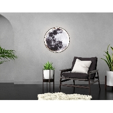 Настенно-потолочный светодиодный светильник Ambrella light FW11114 BK черный 38W LED 3000-6400K D600*38