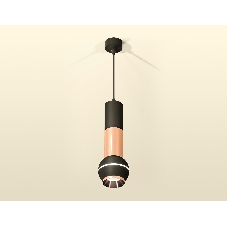 Светильник Ambrella XP1102040 SBK/PPG черный песок/золото розовое полированное MR16 GU5.3 LED 3W 4200K