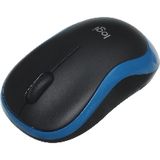 Мышь беспроводная Logitech M185 синий, 1000 dpi, радиоканал, USB, кнопки - 3