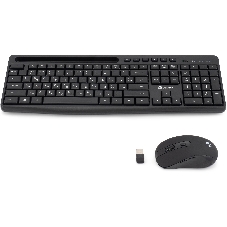 Комплект клавиатура+мышь Oklick S275W беспроводной, USB, 1600 DPI, чёрный