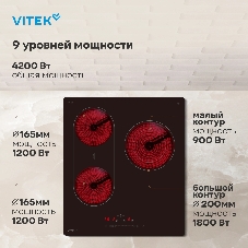 Варочная панель Vitek VHE4320 черный