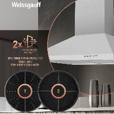 Вытяжка каминная Weissgauff Zosma 50 PB IX нержавеющая сталь, 50 см, 900 куб. м/ч, 66 дБ