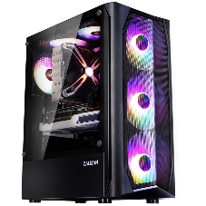 Компьютерный корпус MidiTower Zalman N4 black (ATX,Window, 6xRGb fan, USB 2.0 x2, USB 3.0x1, без БП) (N4 rev.1)