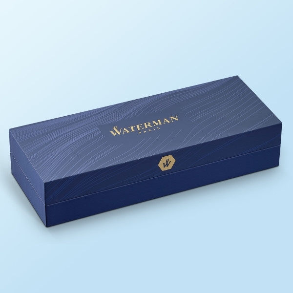 Ручка шариковая Waterman Hemisphere (CWS0920470) Steel CT M, синие чернила, подарочная коробка