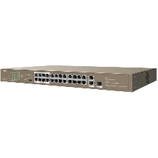 Коммутатор Tenda TEF1126P-24-250W 26-Портовыйбез управления FE c 24 портами PoE