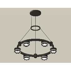 Светильник Ambrella light XR92051201/6 SBK/FR черный песок/белый матовый GX53 (A9205, C9232, N8434)