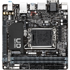Материнская плата Gigabyte H610I DDR4, LGA 1700, Intel H610, 2xDDR4, 4xSATA, 1xM.2, 1xPCIe 4.0 x16, 1xHDMI, 1xVGA, 2xDP, 1x 1Gb LAN, 2xUSB-A 3.2 Gen 1, 4xUSB-A 2.0, 3x 3.5 мм, 7.1, Mini-ITX
