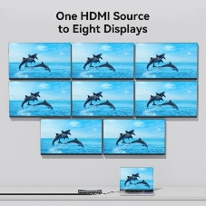 Разветвитель - сплиттер Vention HDMI 19F/8x19F на 8 мониторов