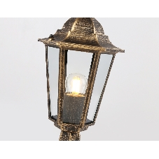 Светильник Ambrella light ST2025 GD/BK/CL золото/черный/прозрачный IP54 E27 max 40W D150*400