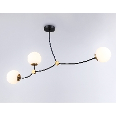 Светитльник Ambrella Light TR2568/3 BK/SB черный/бронза E27/3 max 60W 1130*150*540