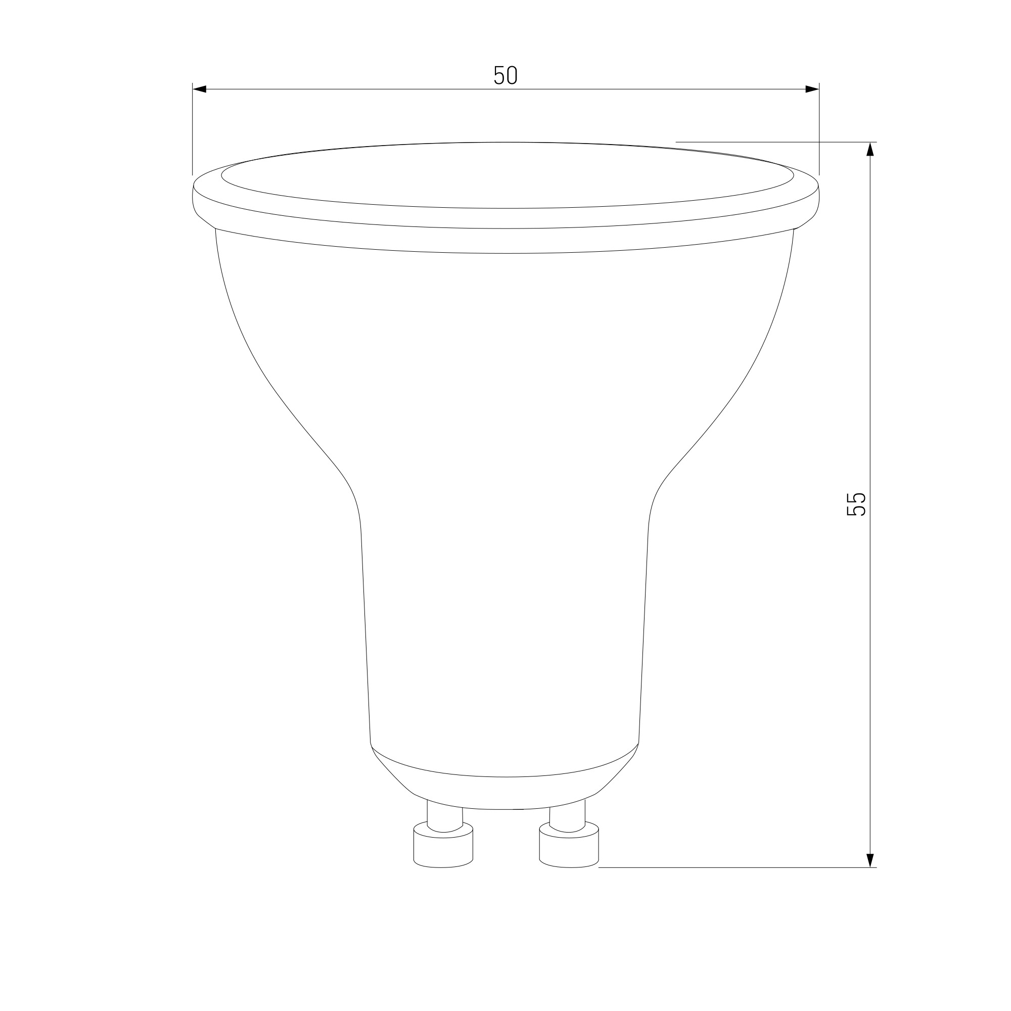 BLGU1004 / Светодиодная лампа GU10 LED 9W 6500K