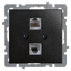 Nilson Механизм роз. 2-местн. компьютерная СУ, (RJ45 САТ6), ТУРАН-АЛЕГРА-ТОР, metallic, черный (24380446) Nilson Механизм роз. 2-местн. компьютерная СУ, (RJ45 САТ6), ТУРАН-АЛЕГРА-ТОР, metallic, черный (24380446)