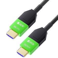 Кабель GCR PRO 40.0m оптический HDMI 2.1 8K 60Hz, 4K 144Hz, высокоскоростной 48.0 Гбит/с, черный, деревянная катушка, GCR-55678