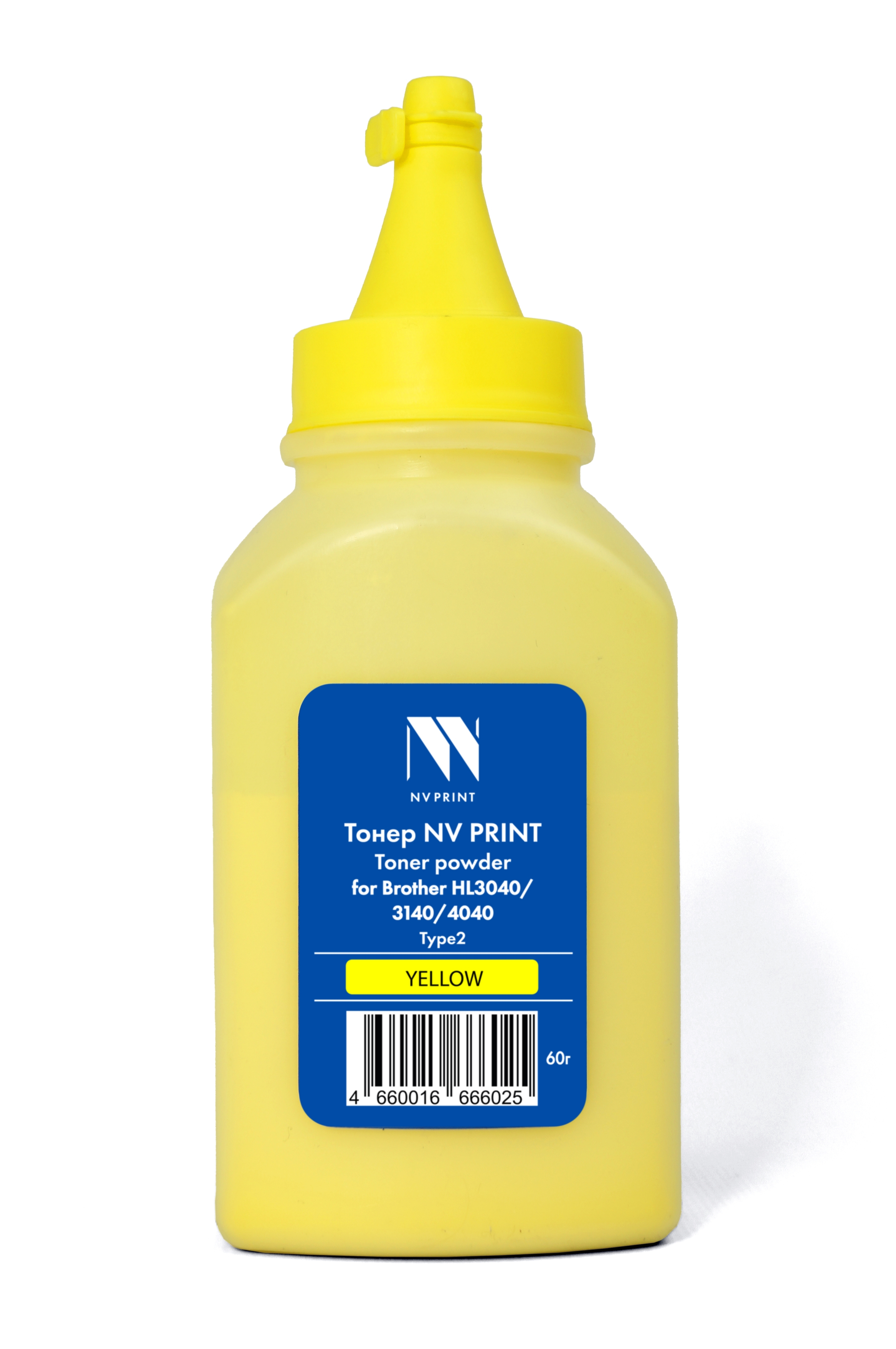 Тонер NVPrint для Brother HL3040/3140/4040 Type2 (60г) Yellow совместимый