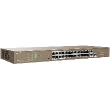 Коммутатор Tenda TEF1126P-24-250W 26-Портовыйбез управления FE c 24 портами PoE