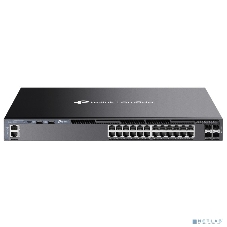 Коммутатор управляемый стекируемый 3 го уровня TP-Link SG6428X Omada с 24 гигабитными портами и 4 портами SFP+