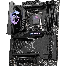 Материнская плата MSI MPG Z890 CARBON WIFI, LGA1851, Intel Z890, 4xDDR5, 4xSATA, 5xM.2, 1xPCIe 5.0 x16, HDMI, USB Type-C, 2x5Gb LAN, Thunderbolt, 2x3.5 мм, 7.1, ATX