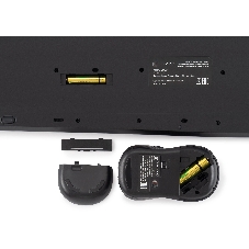 Комплект клавиатура+мышь Oklick S275W беспроводной, USB, 1600 DPI, чёрный