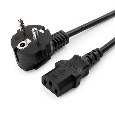 Кабель Gembird Power 250V 10A EUR, VDE питания сетевой, Евровилка, заземление, 5m (PC-186-VDE-5M)
