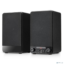 Акустическая система Dialog Jazz AJ-13 BLACK - акустические колонки 2.0, 2*15W RMS, Bluetooth, FM, USB+microSD reader
