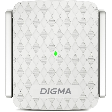 Повторитель беспроводного сигнала Digma D-WR400 AC1200 10/100BASE-TX/Wi-Fi белый