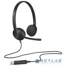 Гарнитура Logitech H340 чёрный, проводная, USB