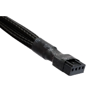Кабель-разветвитель питания FAN Cablexpert CC-FAN-1F3M-27CM, 4pin(f)/3x4pin(m), PWM(ШИМ), медь, 27см, черный, пакет