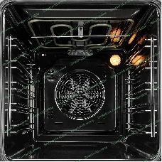 Встраиваемый духовой шкаф Monsher MOE 4563 Noir, электрический, High-Tech, объем 50 л, конвекция, гриль, 3 стекла в дверце, съемные стекла, съемная дверца, телескопические направляющие, черный