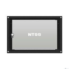 Шкаф коммутационный NTSS Lime (NTSS-WL6U5545GS-BL) настенный 6U 550x450 мм пер. дв. стекл несъемн. бок. пан. 30 кг черный 370 мм 9.6 кг 110 град. 370 мм IP20 сталь