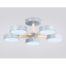Светильник Ambrella light FL4826/5 GR серый 3000K-6400K 65W D580*160 (ПДУ ИК)
