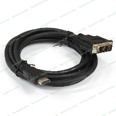 Кабель ExeGate EX284893RUS HDMI-DVI ExeGate EX-CC-HDMIM-DVIM-1.8 (19M/19M, single link, 1,8м,позолоченные контакты)