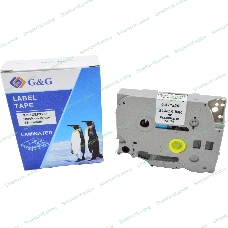 Картридж ленточный G&G GG-TZEFX231 черный на белом 12x8 для Brother 1010/1280/1280VP/2700VP