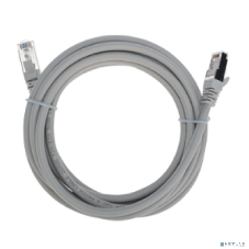 Патч-корд S/FTP Rexant cat. 6A (10G), RJ45-RJ45, неэкранированный, 28AWG, LSZH, серый, 3 м