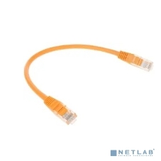 Патч-корд UTP Cablexpert cat.5e, 0.25м, литой, многожильный, оранжевый