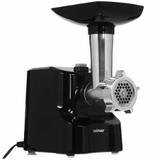 Мясорубка электрическая Zelmer ZMM1520B черный, 1500 Вт, 1.5 кг/мин, реверс, насадки - 3