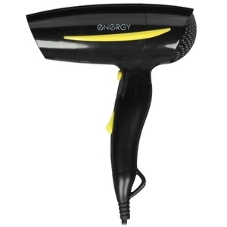 Фен Energy EN-857 черный, 1200 Вт, компактный