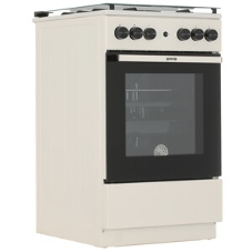 Плита газовая Gorenje GG5A21BEF бежевый, конфорок 4 газовых, духовка 70 л, 50 см x 85 см x 59.4 см
