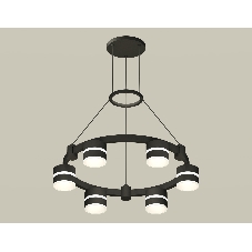 Светильник Ambrella light XR92051202/6 SBK/FR черный песок/белый матовый GX53 (A9205, C9232, N8445)