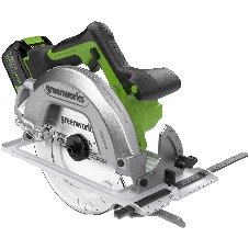 Циркулярная пила (дисковая) Greenworks GD24CS (ручная) D диска.:185мм (1500907CUB)