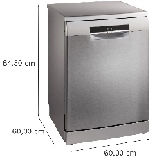 Посудомоечная машина Bosch Serie 6 SMS6EMI38Q, нержавеющая сталь, 60 см, 13 компл., 46 дБ, класс A