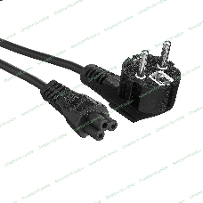 Кабель питания ноутбуков ExeGate Special PC5-1,8S (Евровилка Schuko->С5) 3*0.75мм2, ССА, черный, 1.8м.