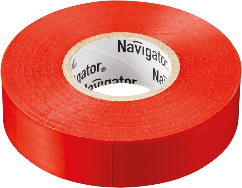 Изолента ПВХ Navigator 19мм (рул.20м) красн. NIT-A19-20/R