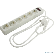 Сетевой фильтр ExeGate EX266866RUS SP-6-1.5W (6 розеток, 1.5 м, евровилка, белый)