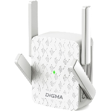Повторитель беспроводного сигнала Digma D-WR400 AC1200 10/100BASE-TX/Wi-Fi белый